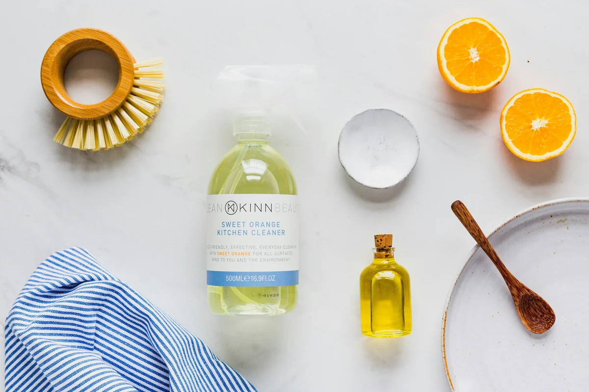 KINN Living vegan cleaning products photographed by Agnes Troszt https://www.agnestroszt.com - beginner guide to buying nontoxic cleaning supplies
