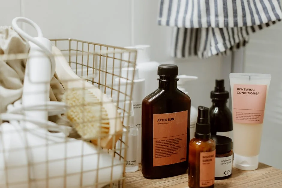 A collection of skincare products arranged stylishly in a bathroom setting for a relaxing vibe. - best budgetfriendly daily essentials for homeowners 2026