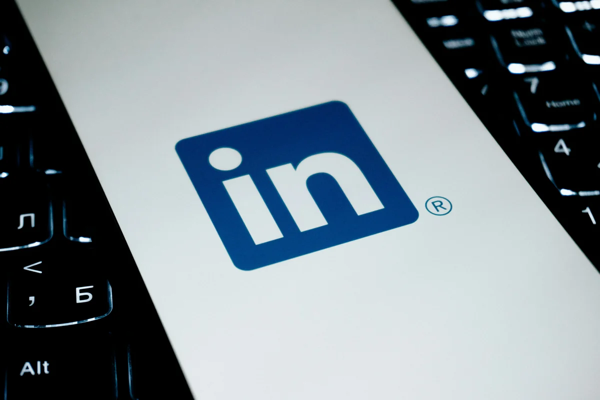 Linkedin logo on a keyboard - networking online community - Indepth reviews of trending kitchen gadgets on social media