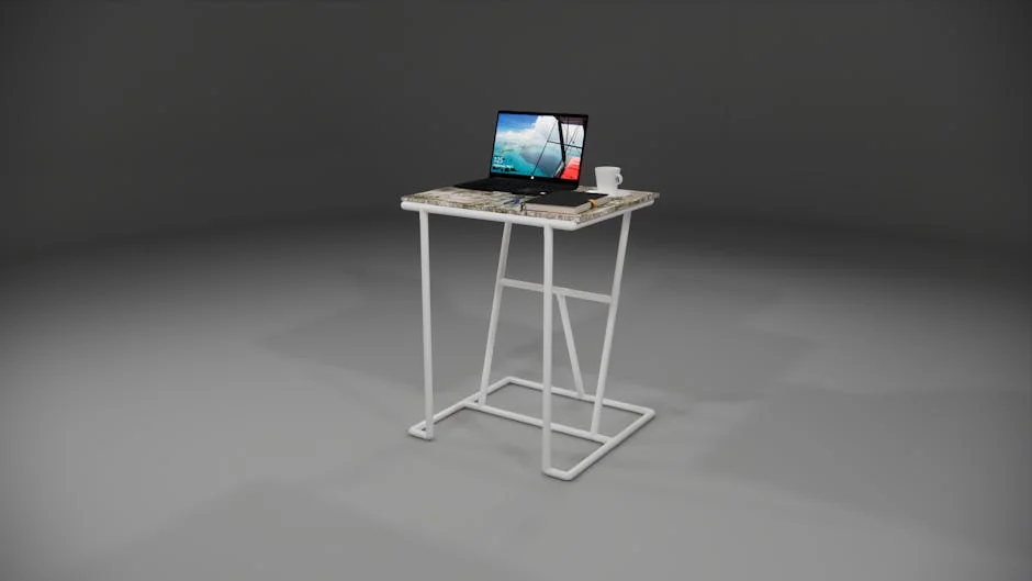 Minimalist workspace setup featuring a laptop on a sleek desk with copy space. - user experience report on ergonomic dailyuse furniture
