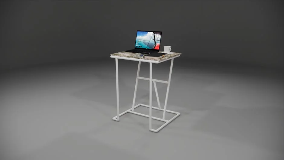 Minimalist workspace setup featuring a laptop on a sleek desk with copy space. - user experience report on ergonomic dailyuse furniture